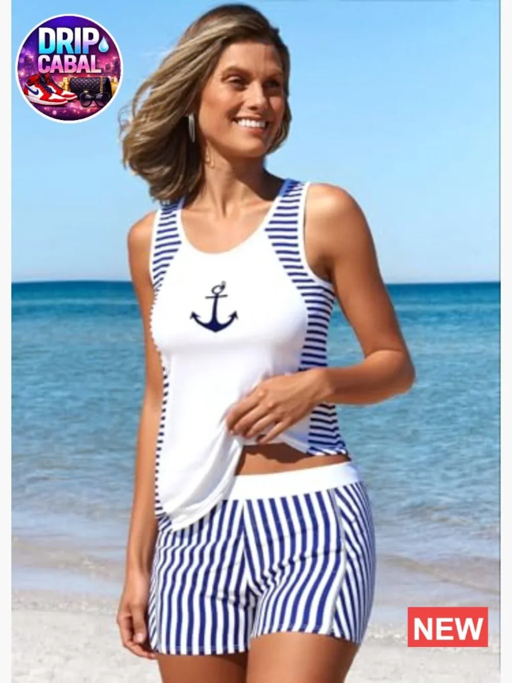 Cut Out Tankini Set with Boyshorts for Women High Stretch